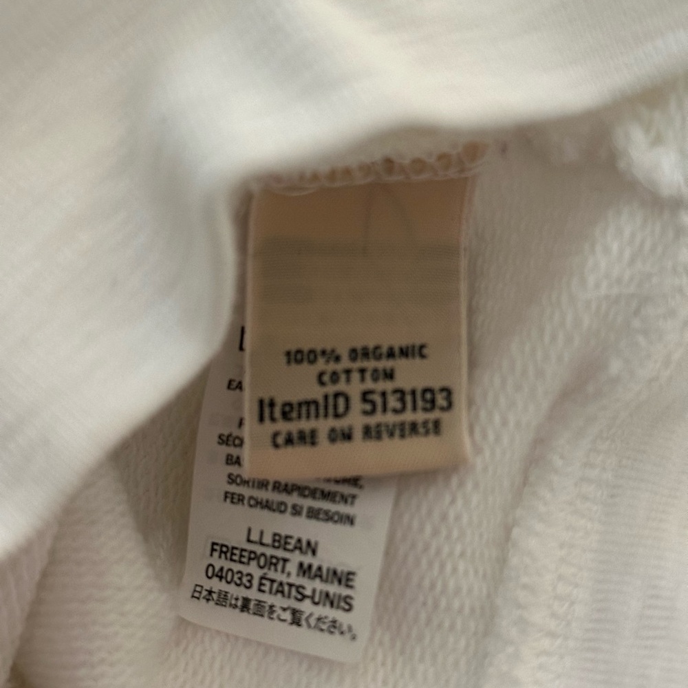 L.L. Bean Women’s White Zip-Up Sweater - Picture 4 of 6
